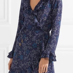 Paloma blue fiesta silk dress. NEW WITH TAGS!